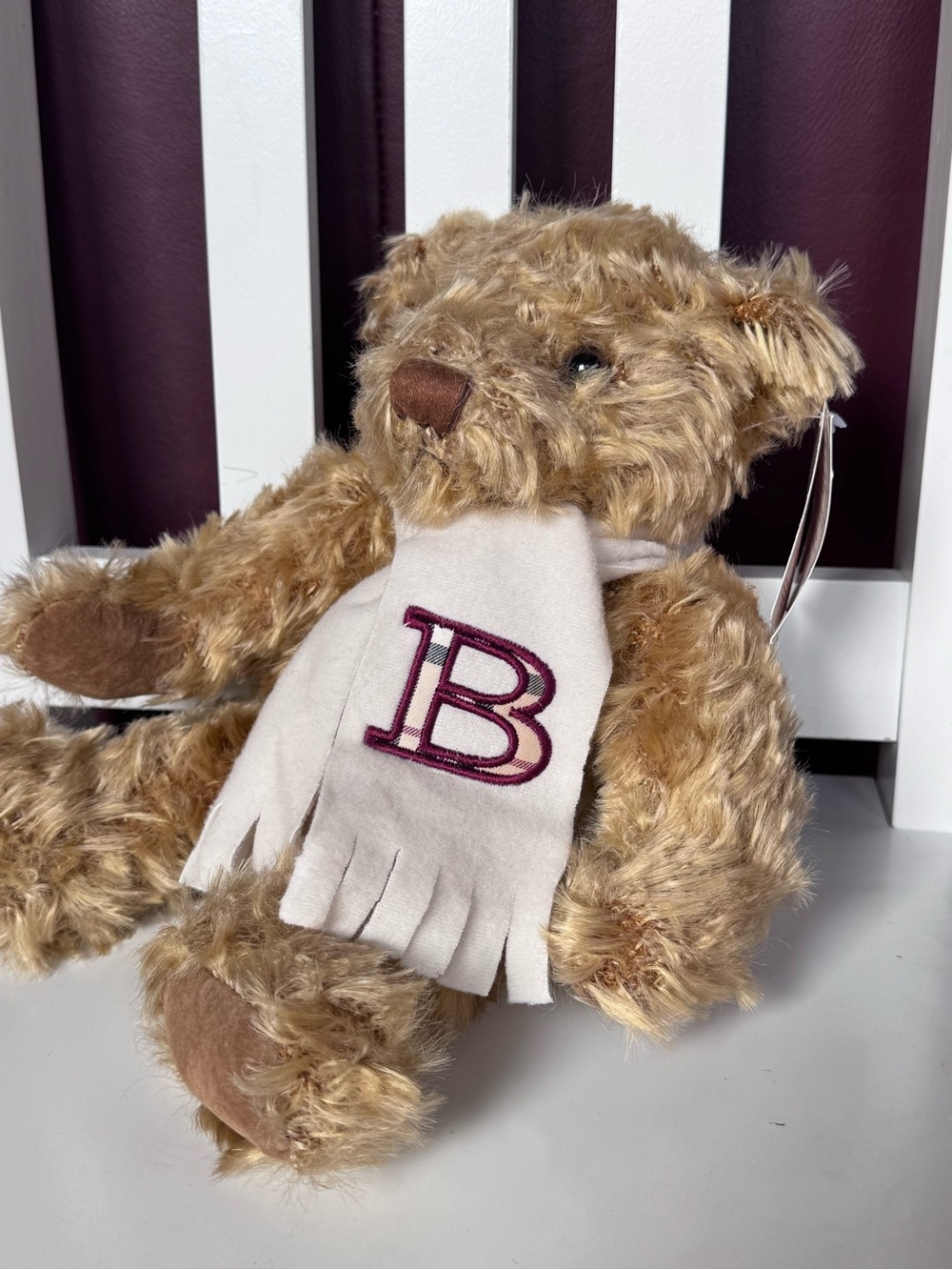Vintage 2000's Burberry
Fragrance Teddy Bear plush with Monogram 'B' Scarf - Picture 2 of 7